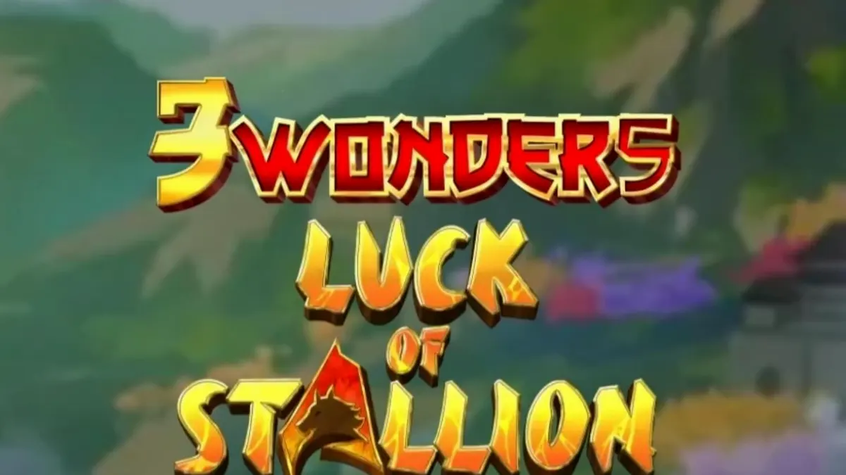 Tampilan visual slot 3 Wonders Luck of Stallion dengan tema kuda dan budaya Tiongkok